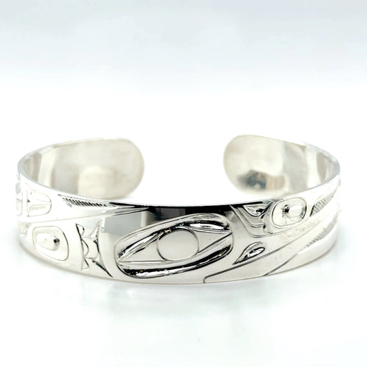 Bracelet - Sterling Silver - 1/2" - Hummingbird