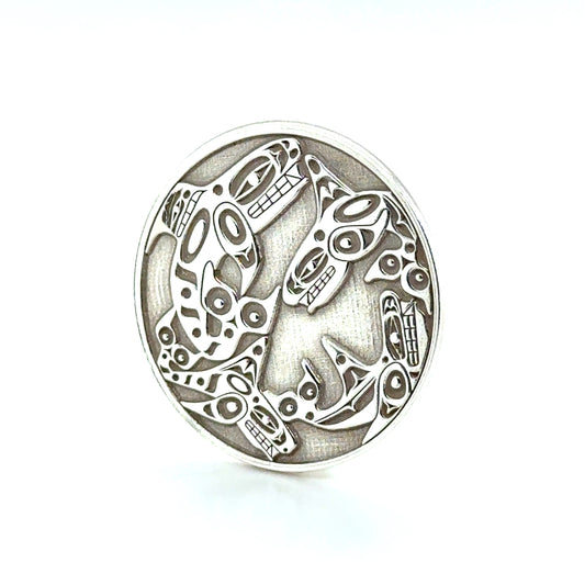 Golf Ball Marker - Sterling Silver  - Orca Pod