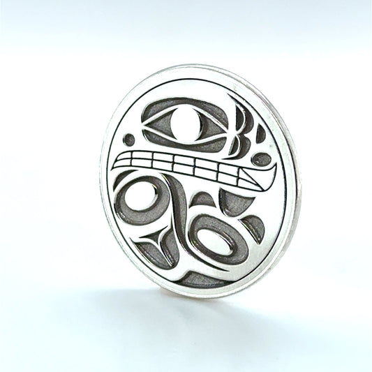 Golf Ball Marker - Sterling Silver  - Orca 2