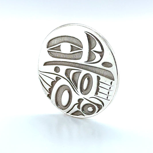 Golf Ball Marker - Sterling Silver  - Raven