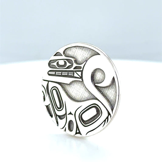 Golf Ball Marker - Sterling Silver  - Wolf