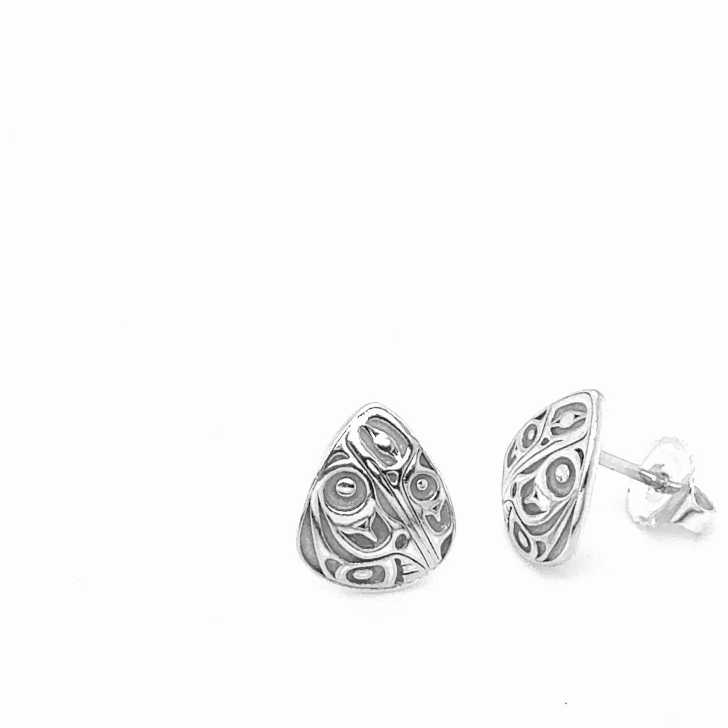 Studs - Sterling Silver - Triangle - Mini - Hummingbird - 11mm