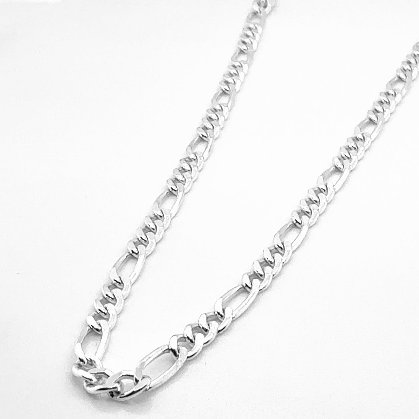 Sterling Silver Chain - Figaro Link - 3mm width