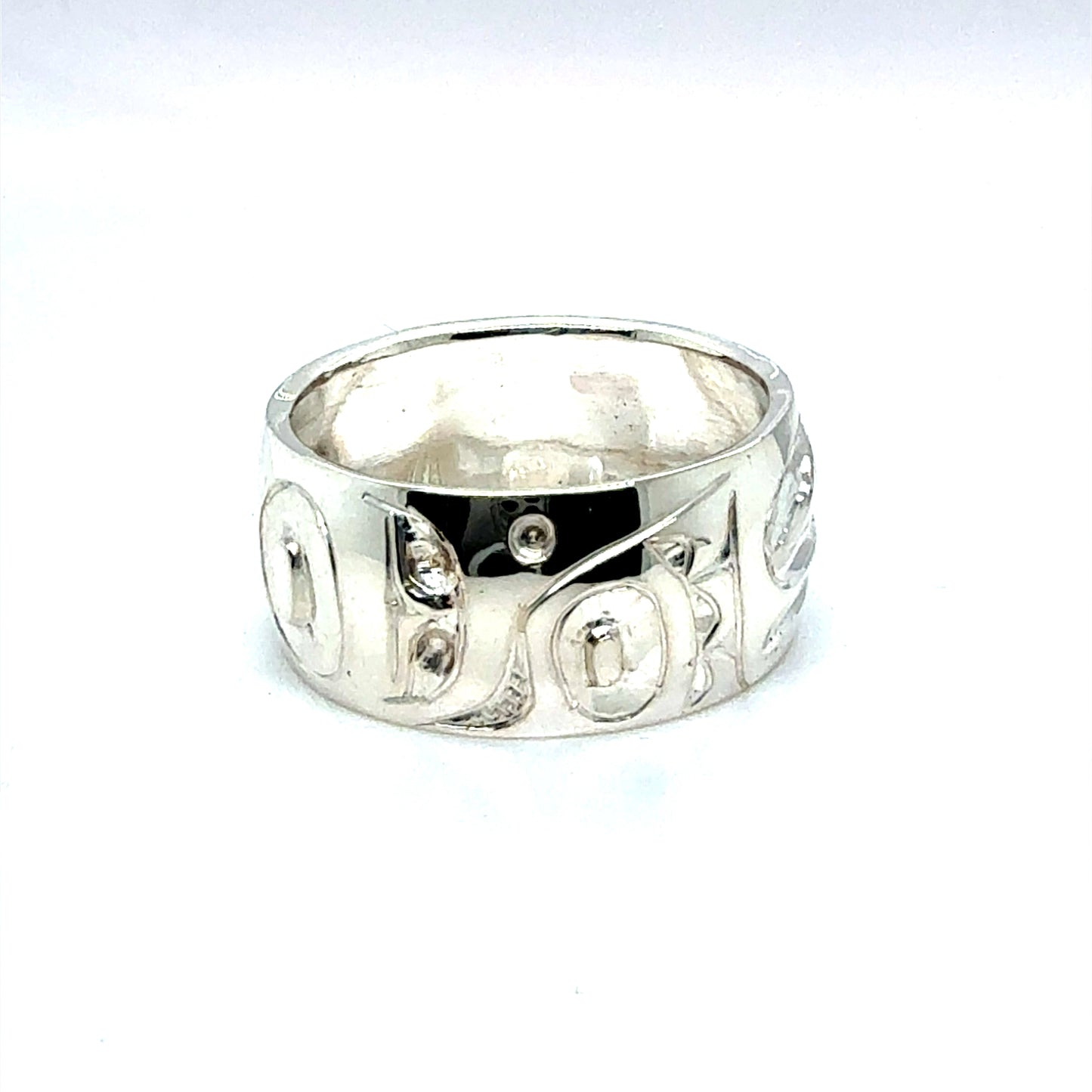 Ring - Sterling Silver - 3/8" - Hawk - Size 10