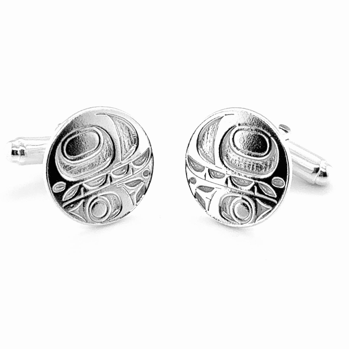 Cufflinks - Sterling Silver - Orca - 16mm