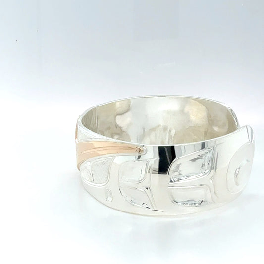 Bracelet - Sterling Silver & 14k - 3/4" - Hummingbird