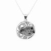 Pendant - Sterling Silver - Round - Orca 2 - Small - 20mm