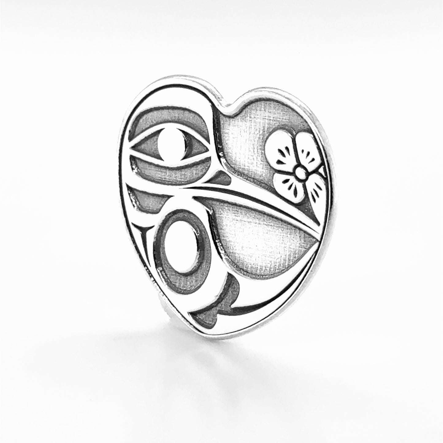 Golf Ball Marker - Sterling Silver  - Hummingbird Heart