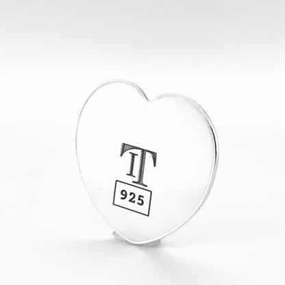 Golf Ball Marker - Sterling Silver  - Hummingbird Heart