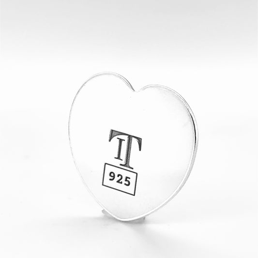 Golf Ball Marker - Sterling Silver  - Hummingbird Heart