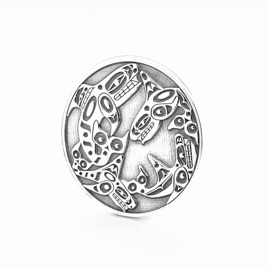 Golf Ball Marker - Sterling Silver  - Orca Pod