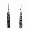 Earrings - Sterling Silver - Drop - Long Teardrop - Eagle - 35mm