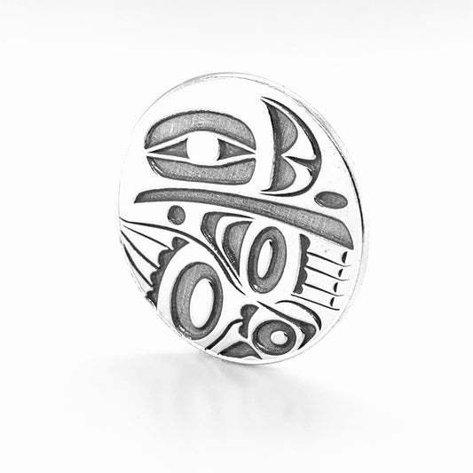 Golf Ball Marker - Sterling Silver  - Raven