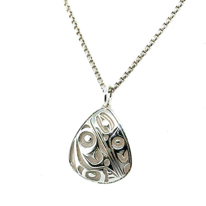 Pendant - Sterling Silver - Triangle - Hummingbird - Mini - 20mm