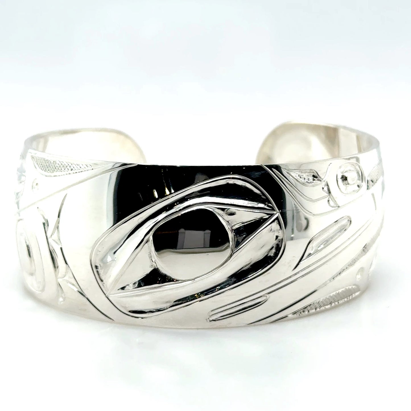 Bracelet - Sterling Silver - 1" - Hummingbird