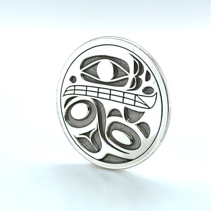 Golf Ball Marker - Sterling Silver  - Orca 2