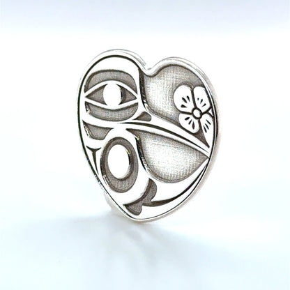 Golf Ball Marker - Sterling Silver  - Hummingbird Heart