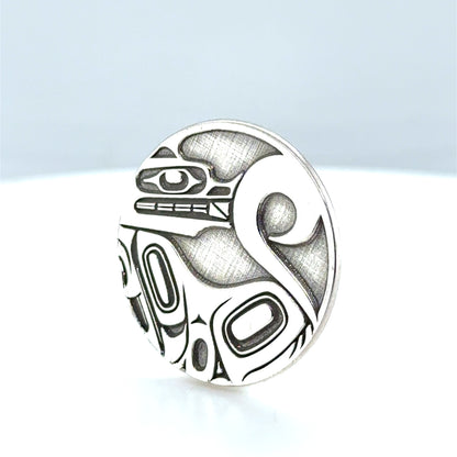 Golf Ball Marker - Sterling Silver  - Wolf