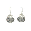 Earrings - Sterling Silver - Drop - Heart - Hummingbird - 20mm