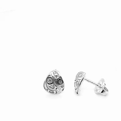 Studs - Sterling Silver - Triangle - Micro - Hummingbird - 9mm