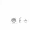Studs - Sterling Silver - Round - Micro - Moon - 8mm