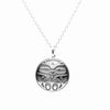 Pendant - Sterling Silver - Round - Eagle Front - Mini - 15mm