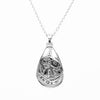 Pendant - Sterling Silver - Teardrop - Orcas - Small - 25mm
