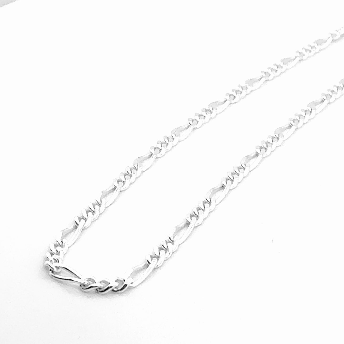 Sterling Silver Chain - Figaro Link - 2mm width