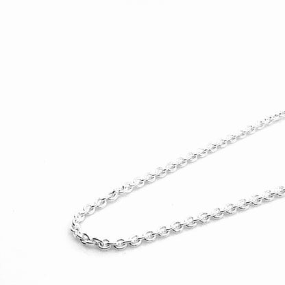 Sterling Silver Chain - Cable - 1mm width
