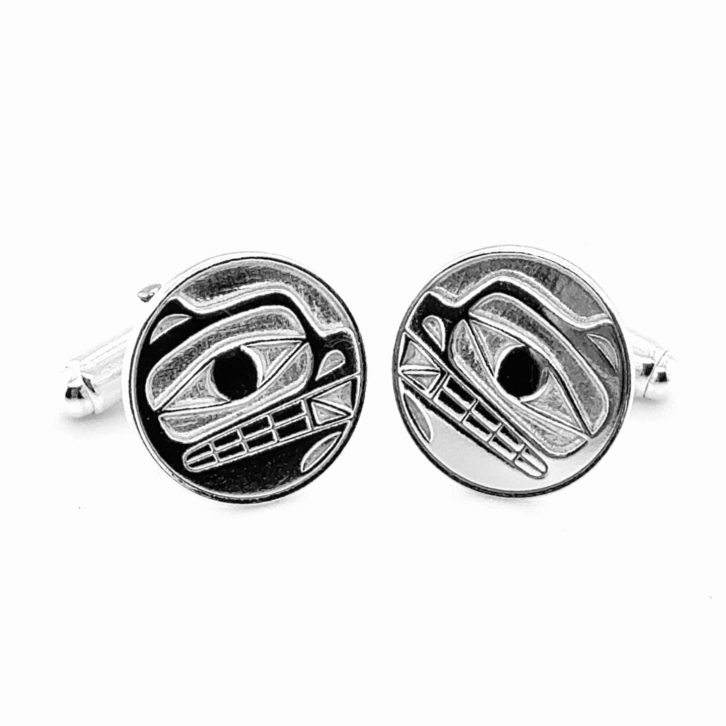 Cufflinks - Sterling Silver - Bear - 16mm