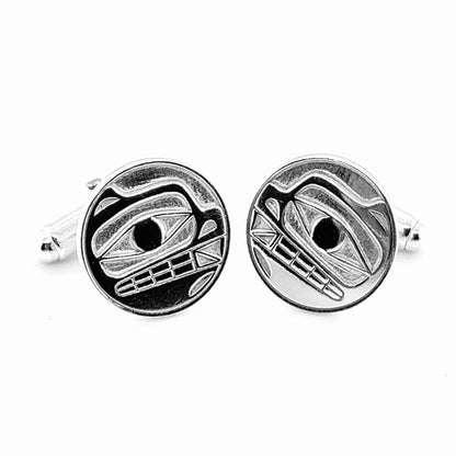 Cufflinks - Sterling Silver - Bear - 16mm
