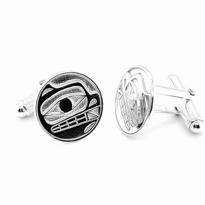 Cufflinks - Sterling Silver - Bear - 16mm