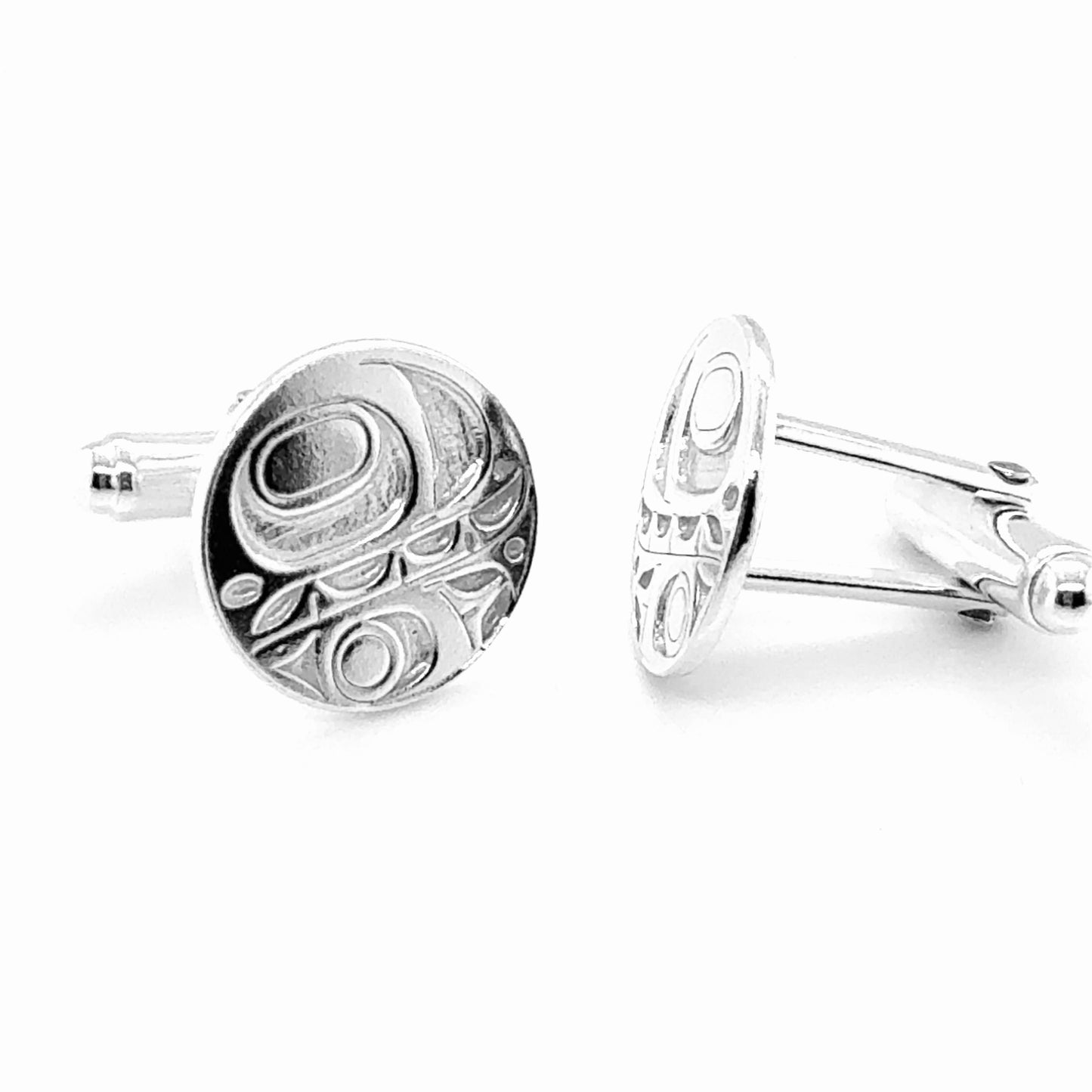 Cufflinks - Sterling Silver - Orca - 16mm