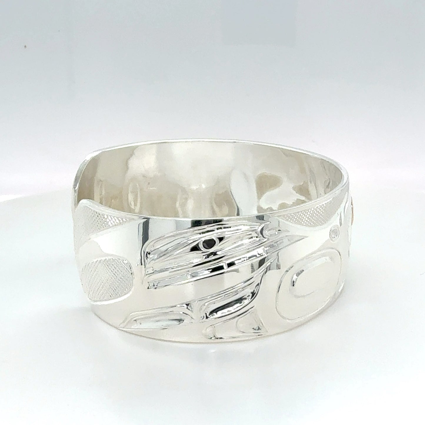 Bracelet - Sterling Silver & 14k - 3/4" - Orca