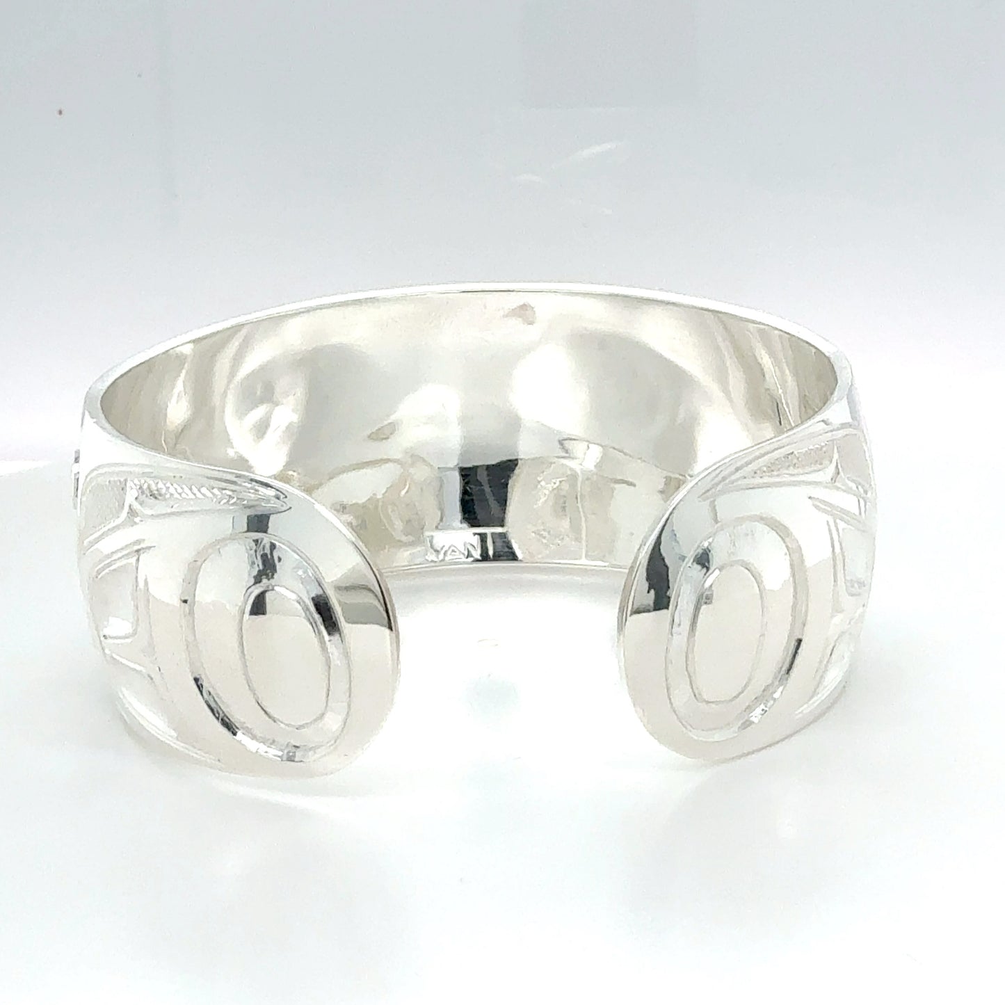 Bracelet - Sterling Silver & 14k - 1" - Eagle Front