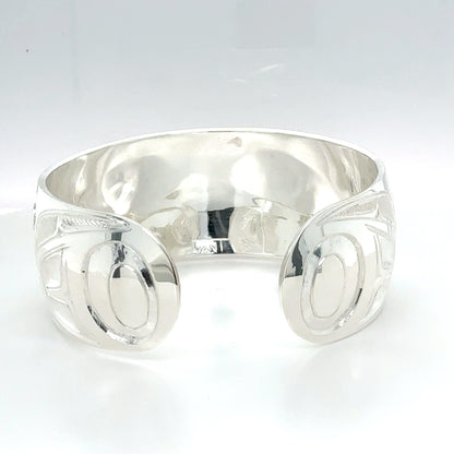 Bracelet - Sterling Silver & 14k - 1" - Eagle Front