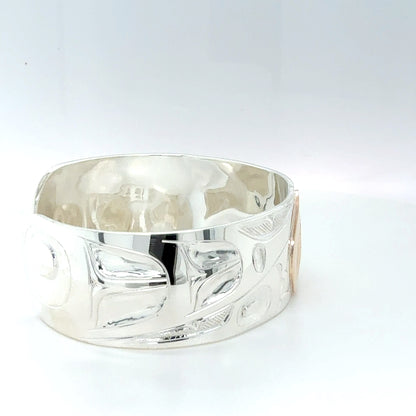 Bracelet - Sterling Silver & 14k - 3/4" - Hummingbird