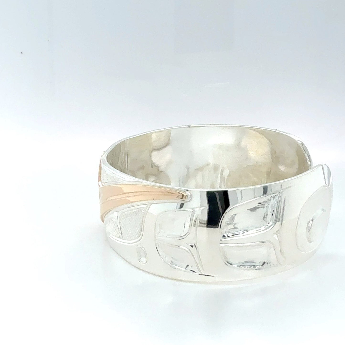 Bracelet - Sterling Silver & 14k - 3/4" - Hummingbird