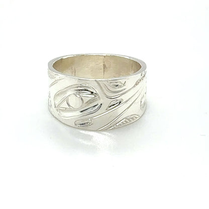 Ring - Sterling Silver - 3/8" - Hummingbird - Size 6