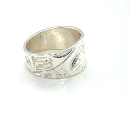 Ring - Sterling Silver - 3/8" - Hummingbird - Size 6