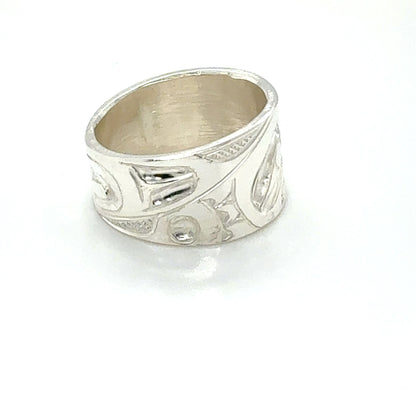 Ring - Sterling Silver - 1/2" - Hummingbird - Size 6