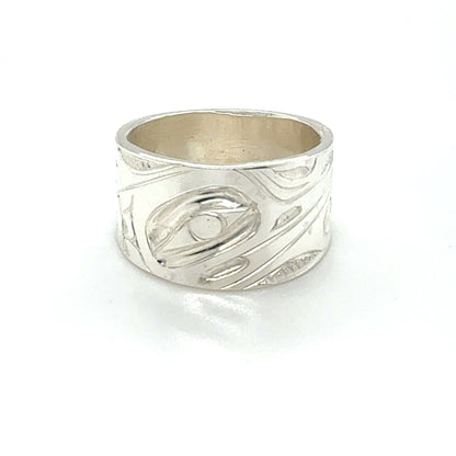 Ring - Sterling Silver - 1/2" - Hummingbird - Size 6