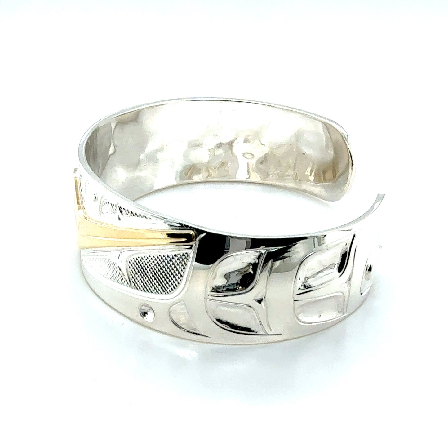 Bracelet - Sterling Silver & 14k - 3/4" - Hummingbird