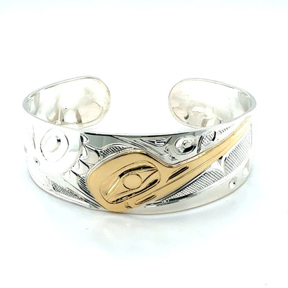 Bracelet - Sterling Silver & 14k - 3/4" - Hummingbird