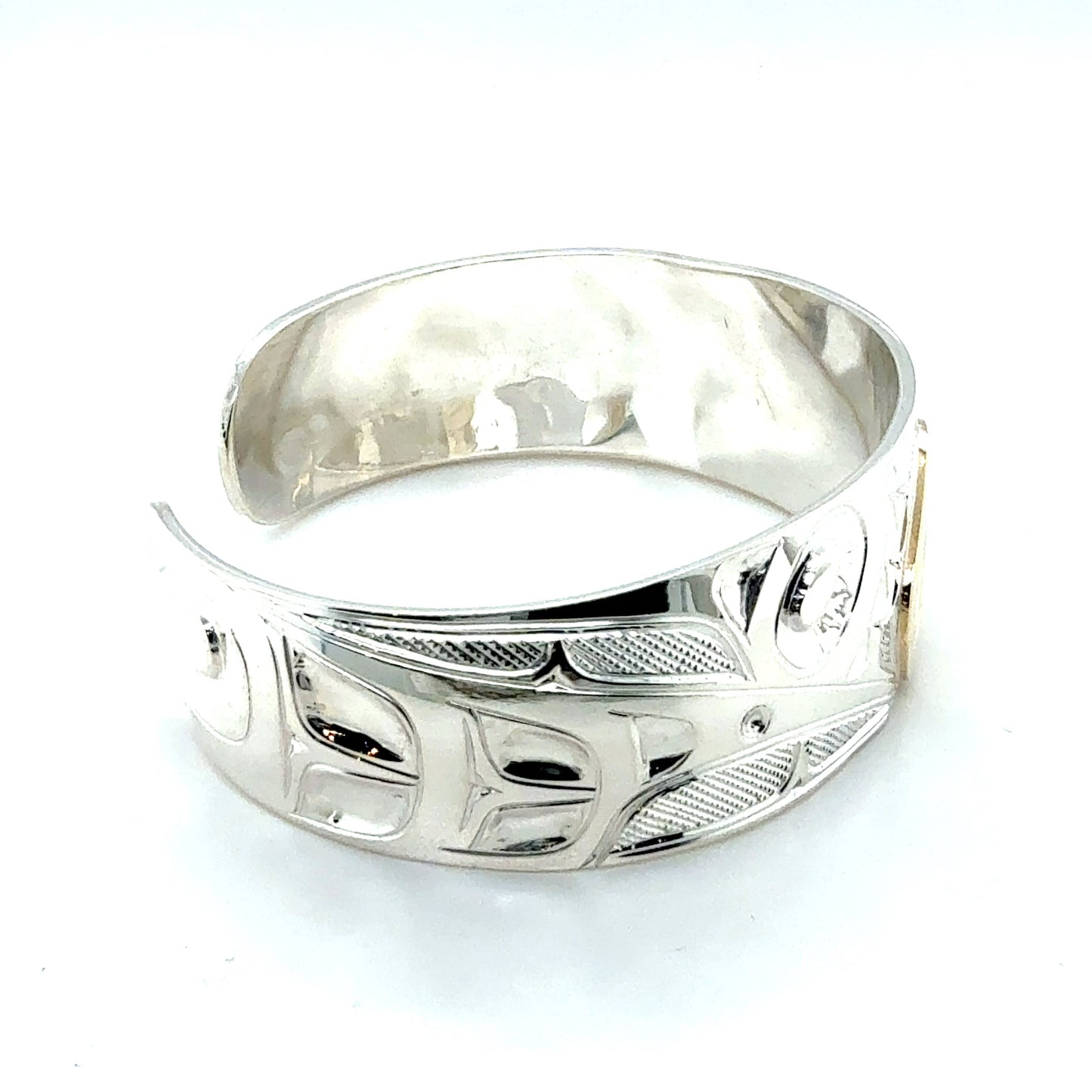 Bracelet - Sterling Silver & 14k - 3/4" - Hummingbird