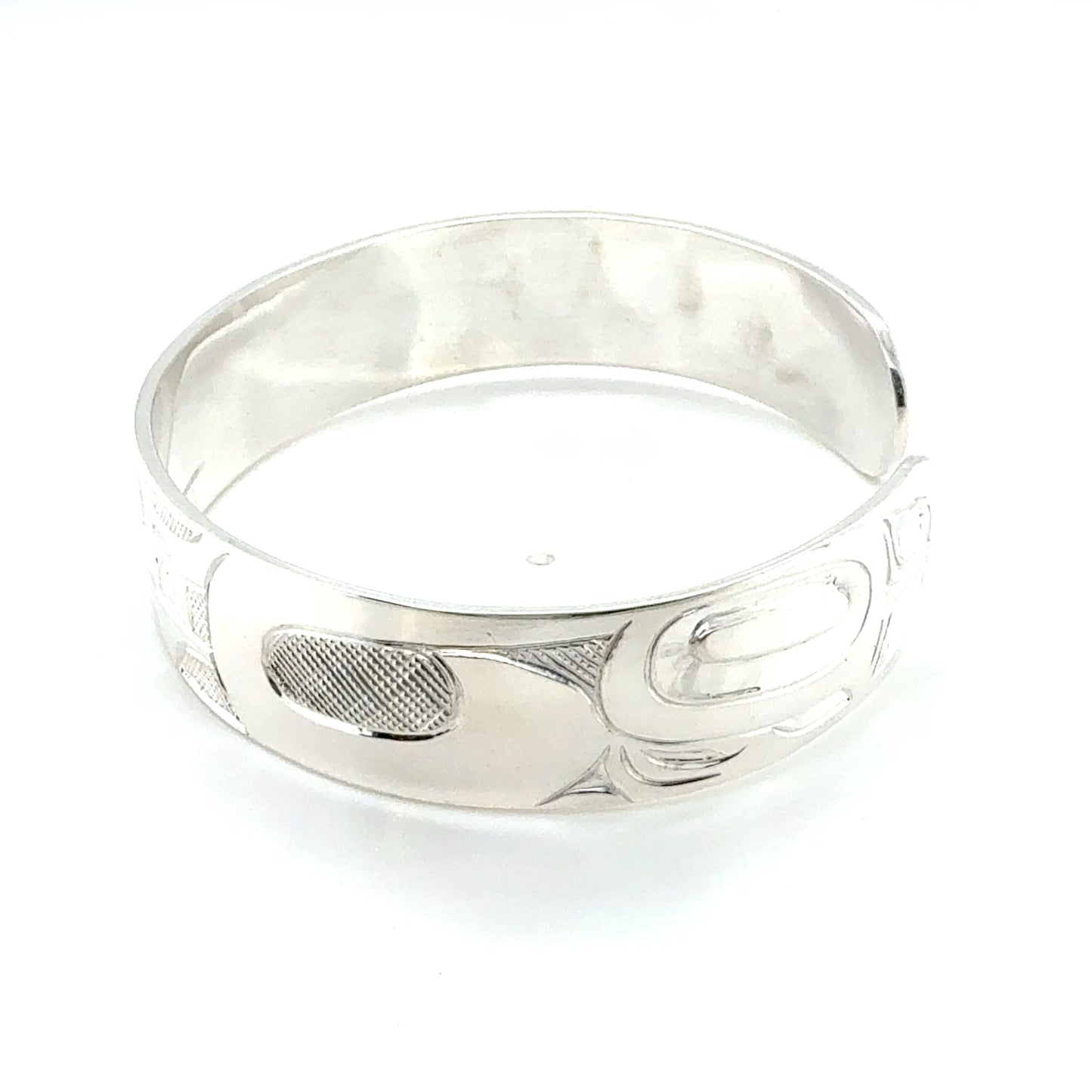 Bracelet - Sterling Silver - 1/2" - Wolf