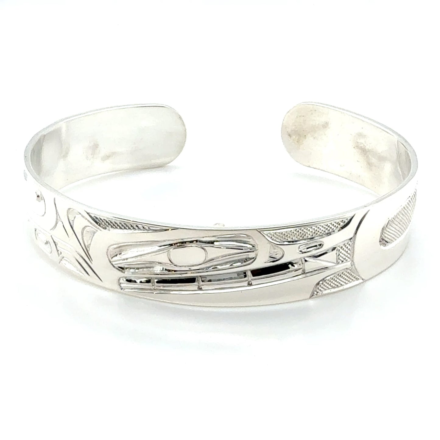 Bracelet - Sterling Silver - 1/2" - Wolf