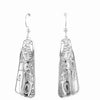 Earrings - Sterling Silver - Drop - Long Triangle - Wolf - 41mm