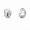 Studs - Sterling Silver - Oval - Medium - Eagle - 17mm