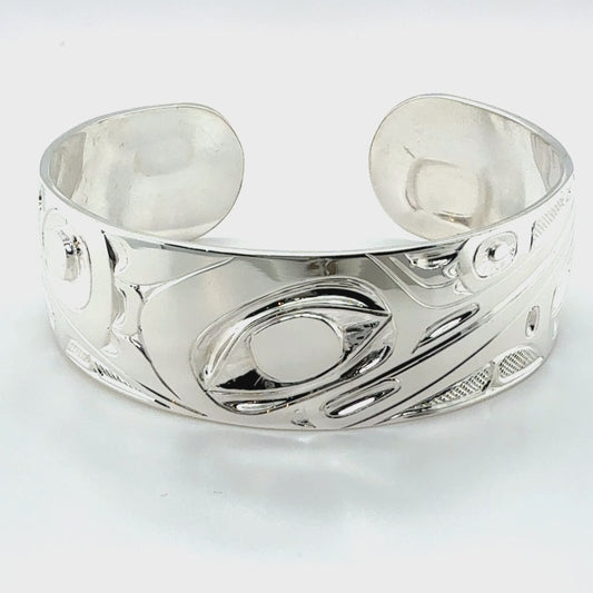 Bracelet - Sterling Silver - 3/4" - Hummingbird